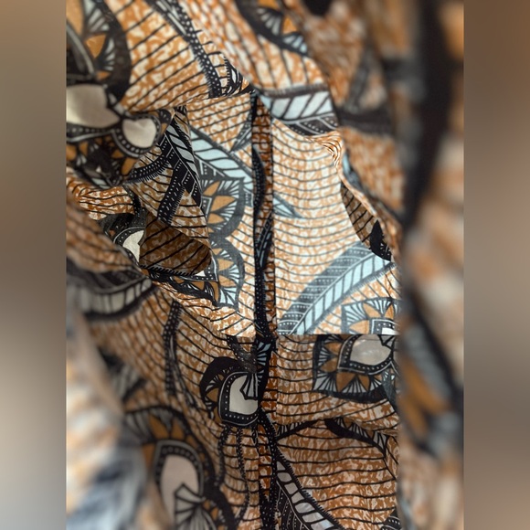 Figue Marina Shell Embellished Printed Cotton Dress XS - Picture 7 of 10